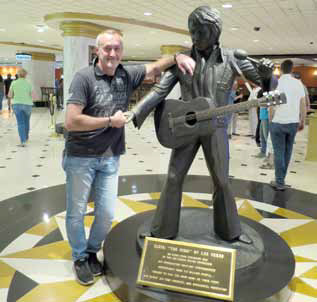 Elvis Statue im Hotel Westgate, Las Vegas