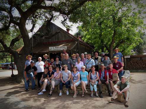Reisegruppe in Luckenbach, Texas